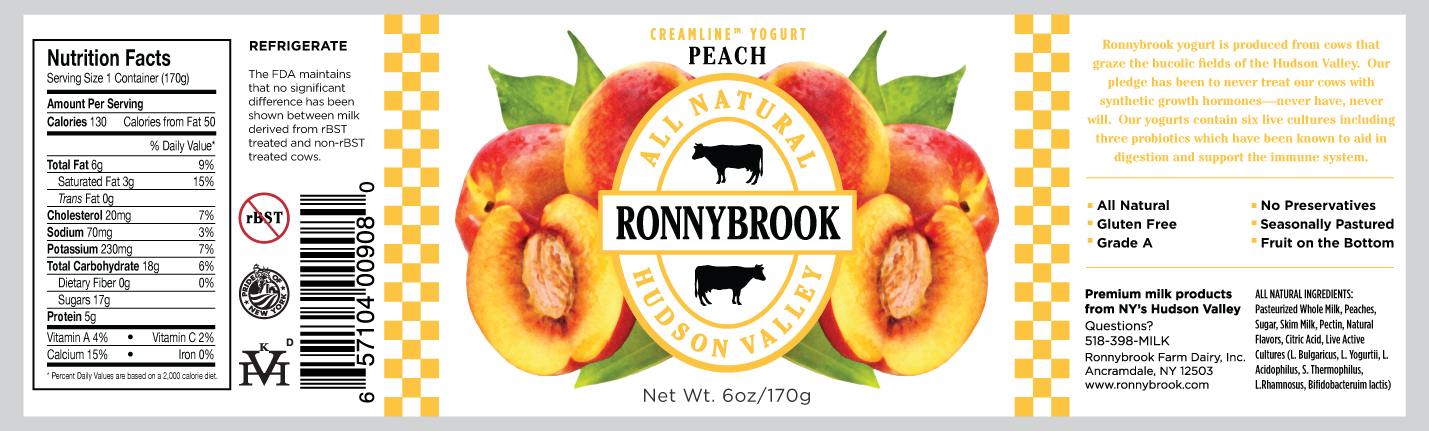 Ronnybrook_Farm_Peach_Yogurt_Labels